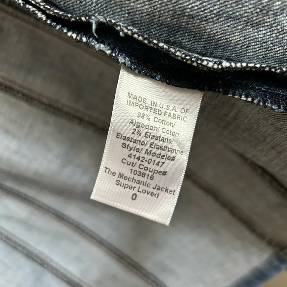 Current/Elliott The Mechanic Jean Jacket Denim Size 0 - Picture 7 of 14